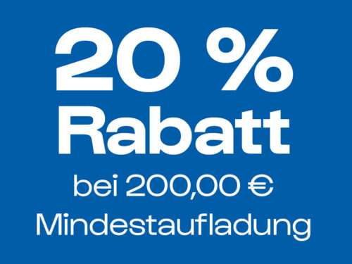 200€ aufladen - 20% Rabatt auf alle Eintrittskarten der Moerser Freizeiteinrichtungen.